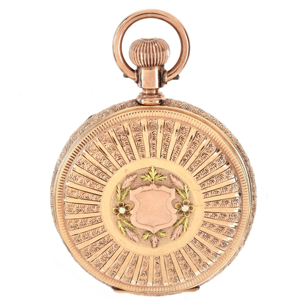 waltham 14k gold pocket watch