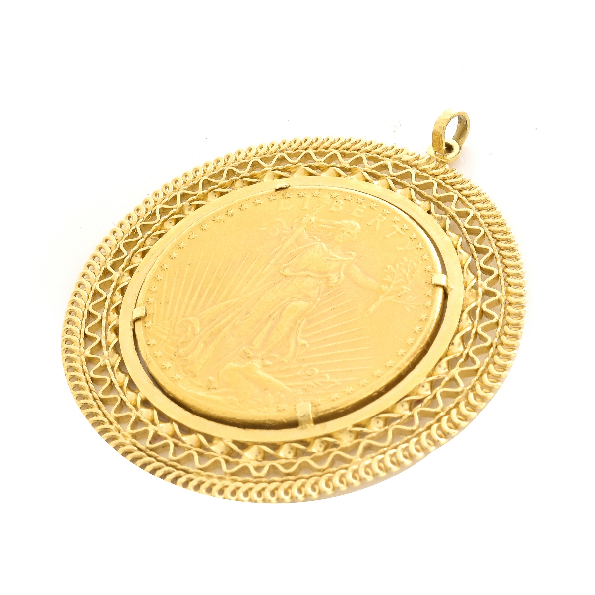 US $20 Gold Coin Pendant