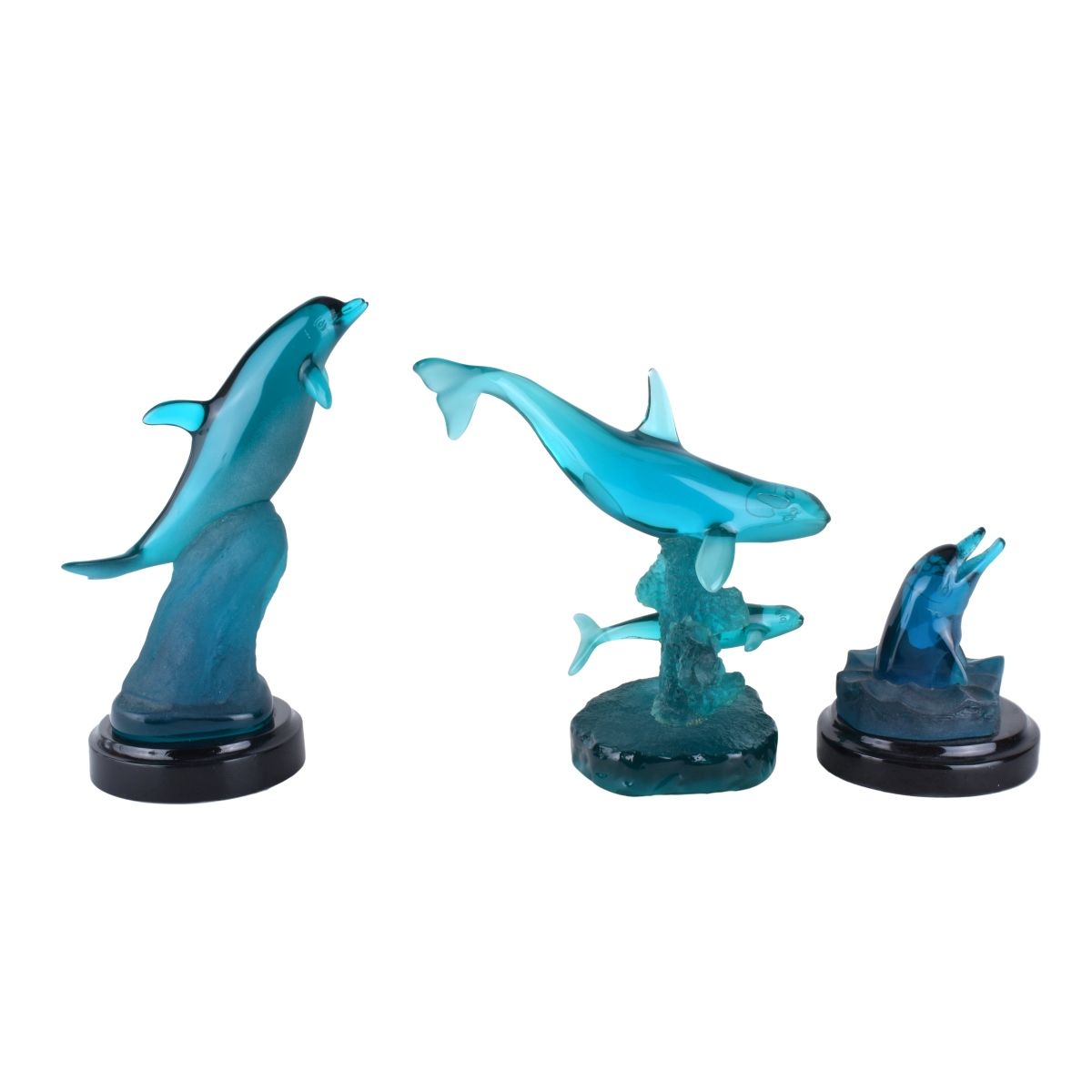 Three Wyland Acrylic Sculptures