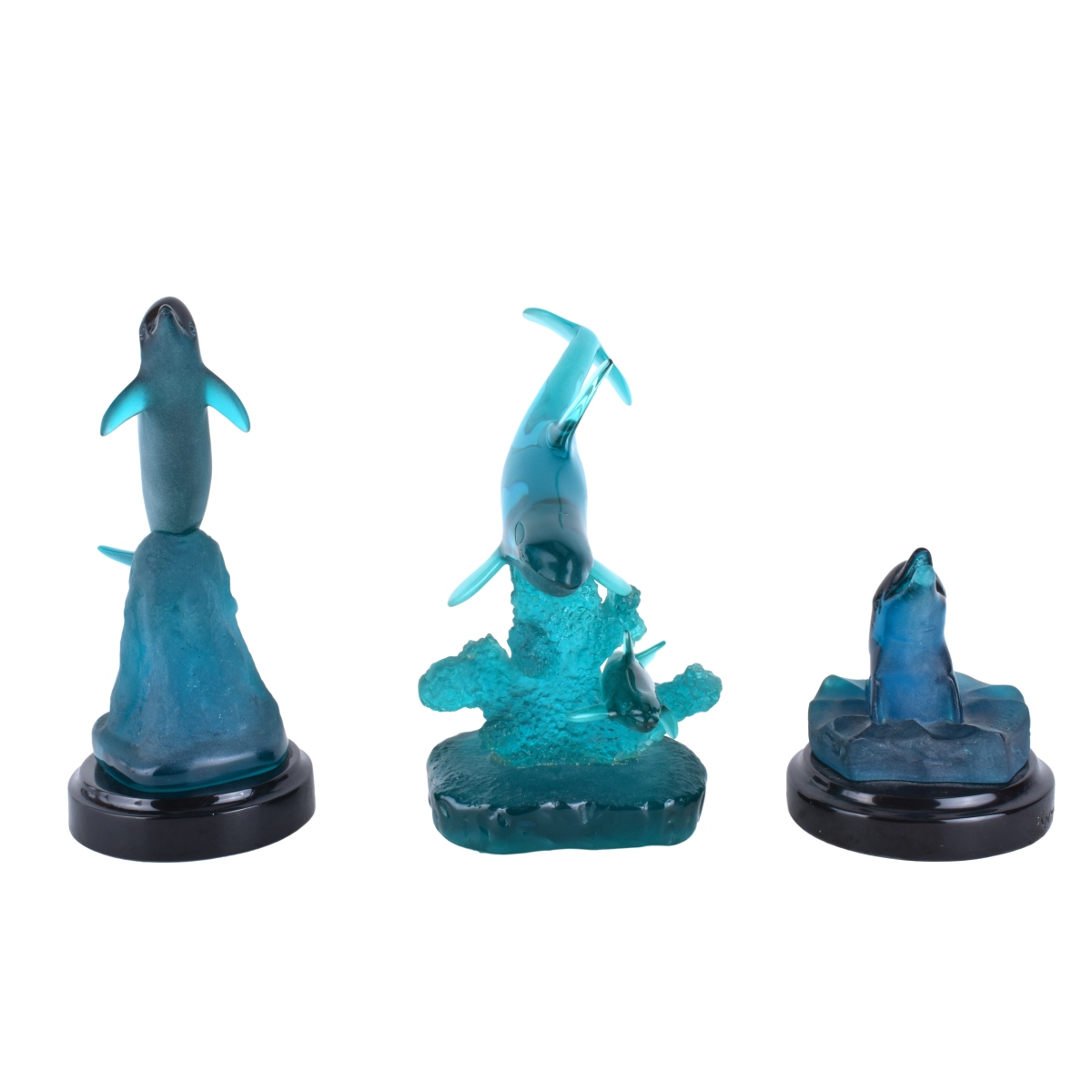 Three Wyland Acrylic Sculptures