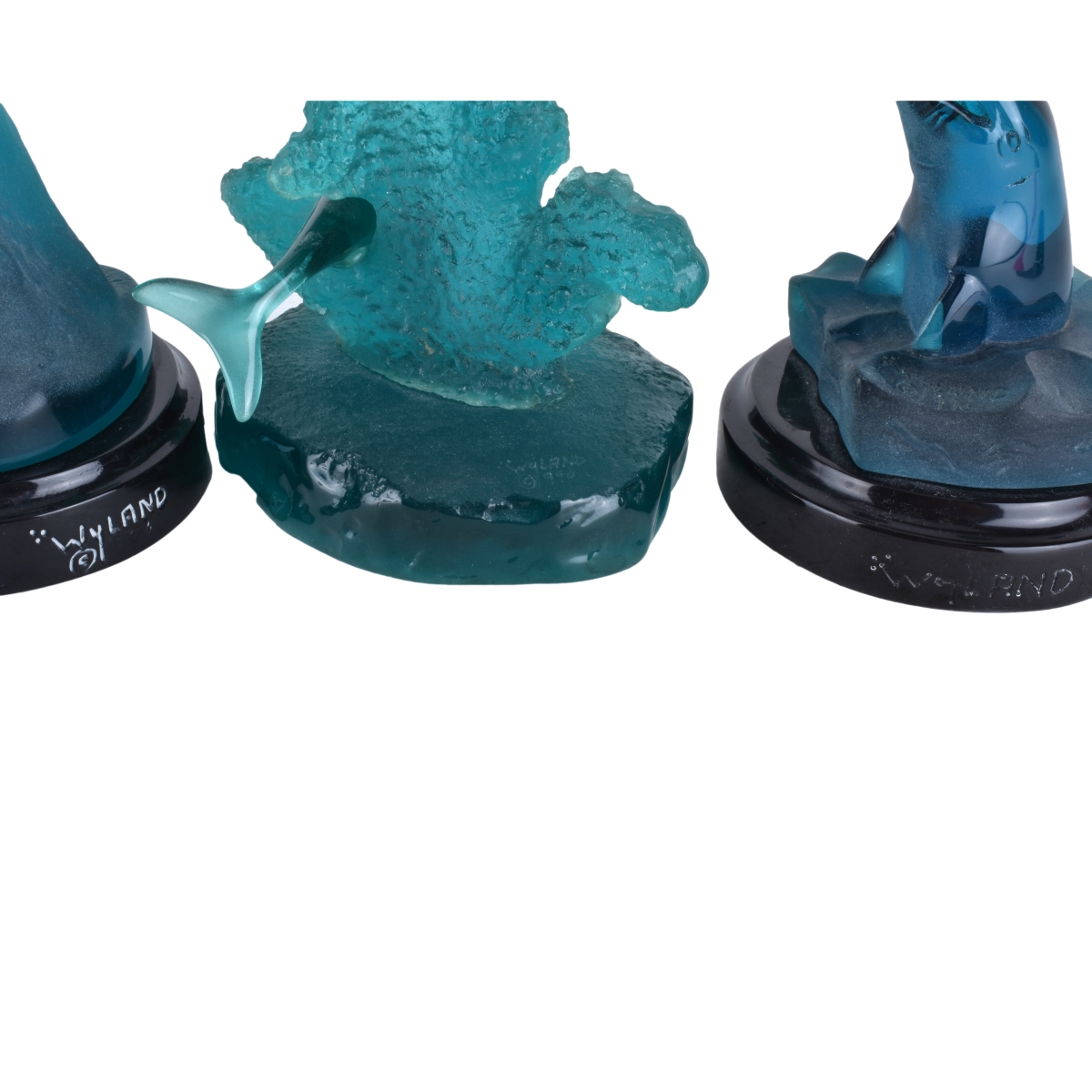 Three Wyland Acrylic Sculptures