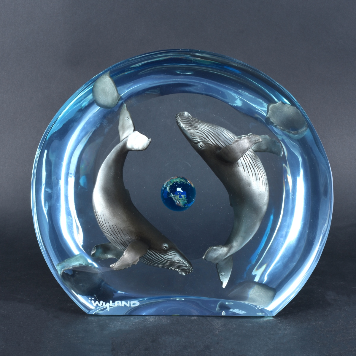 Wyland Acrylic Sculpture