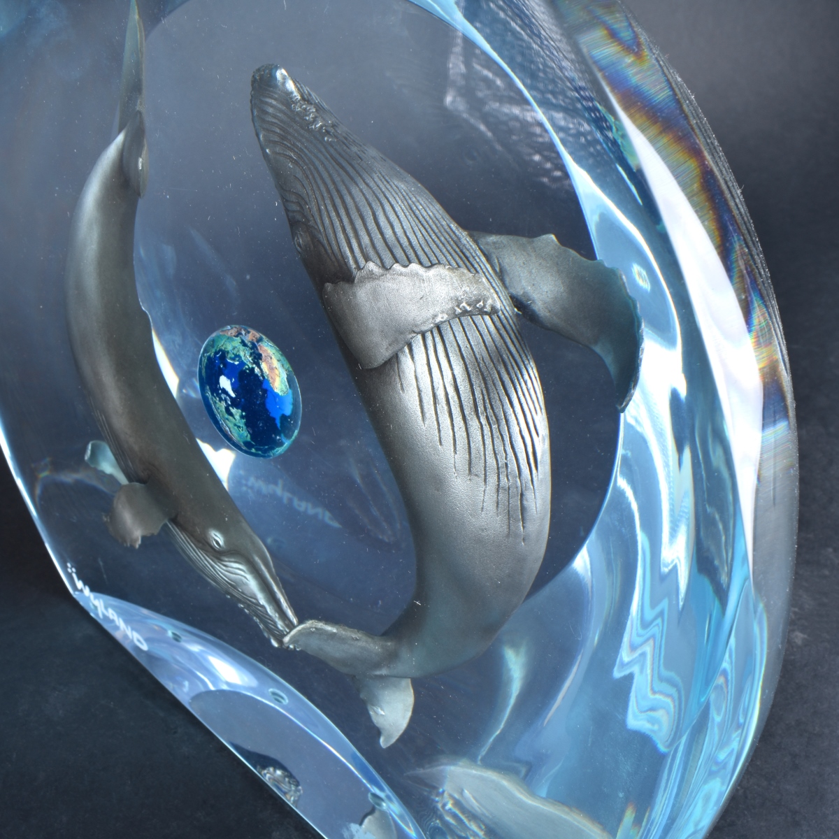 Wyland Acrylic Sculpture