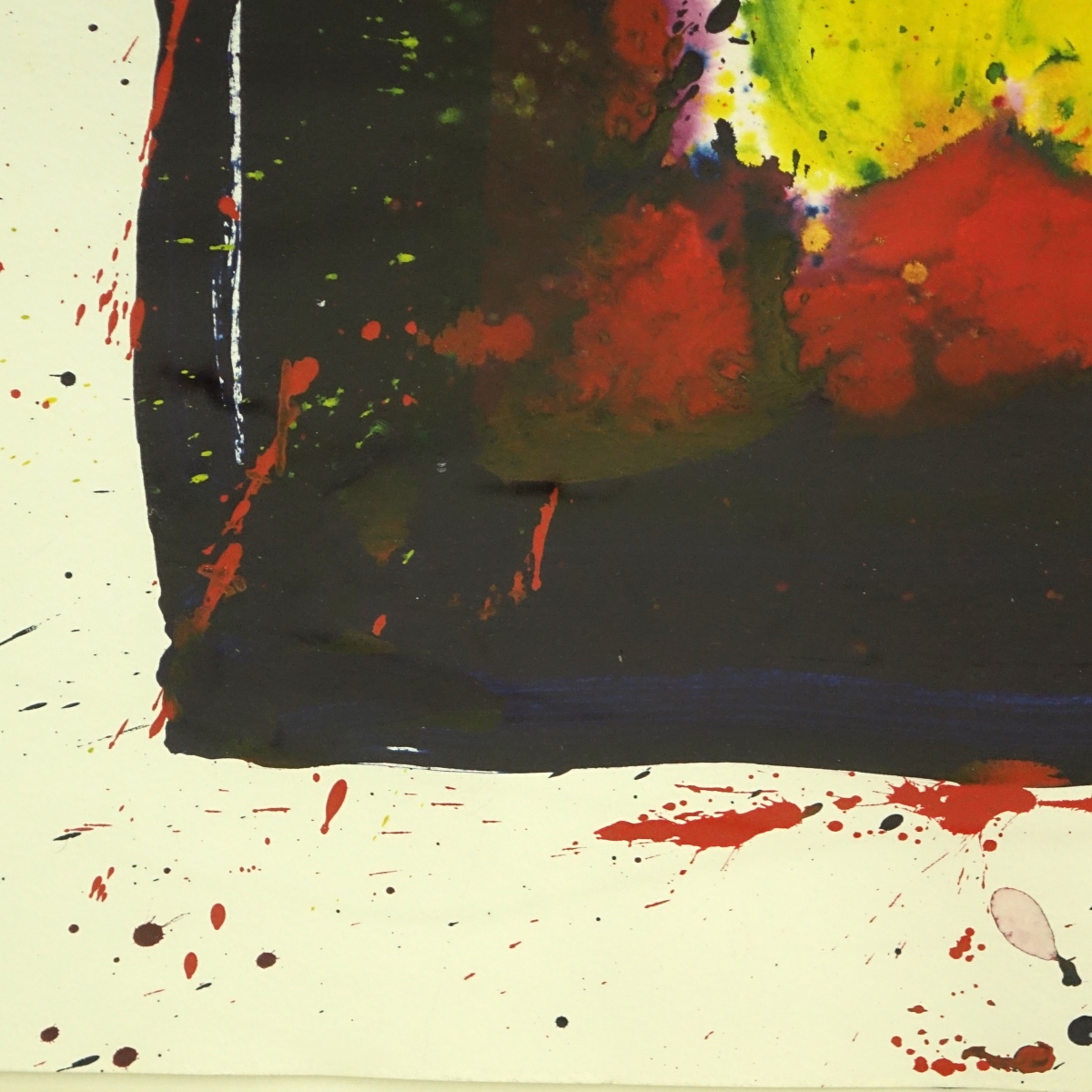 Sam Lewis Francis Acrylic On Paper