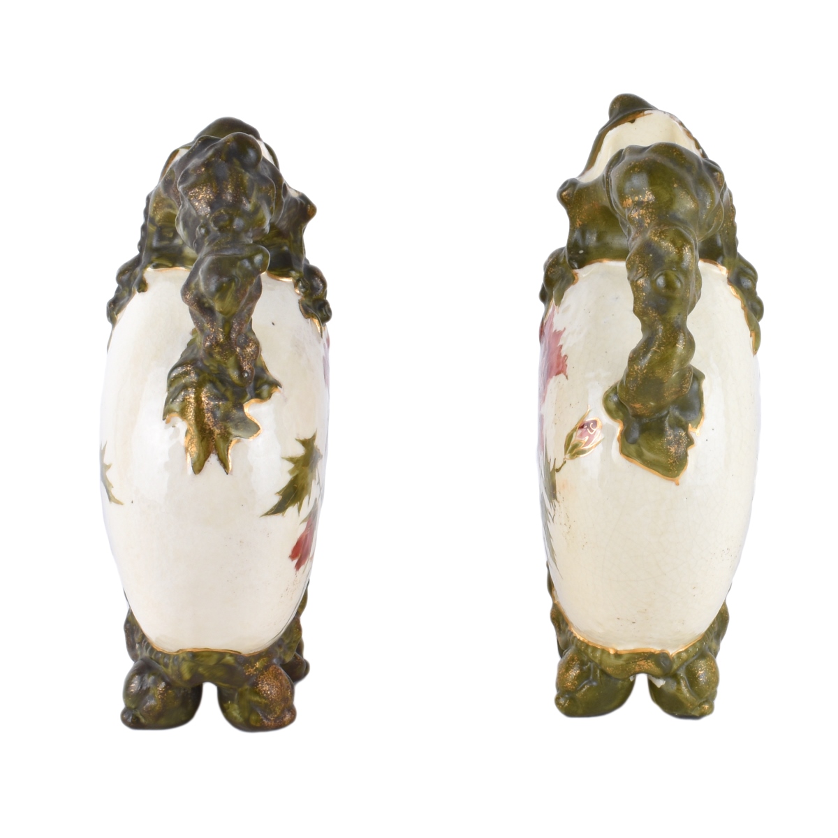 Pair of Turn Teplitz Vases