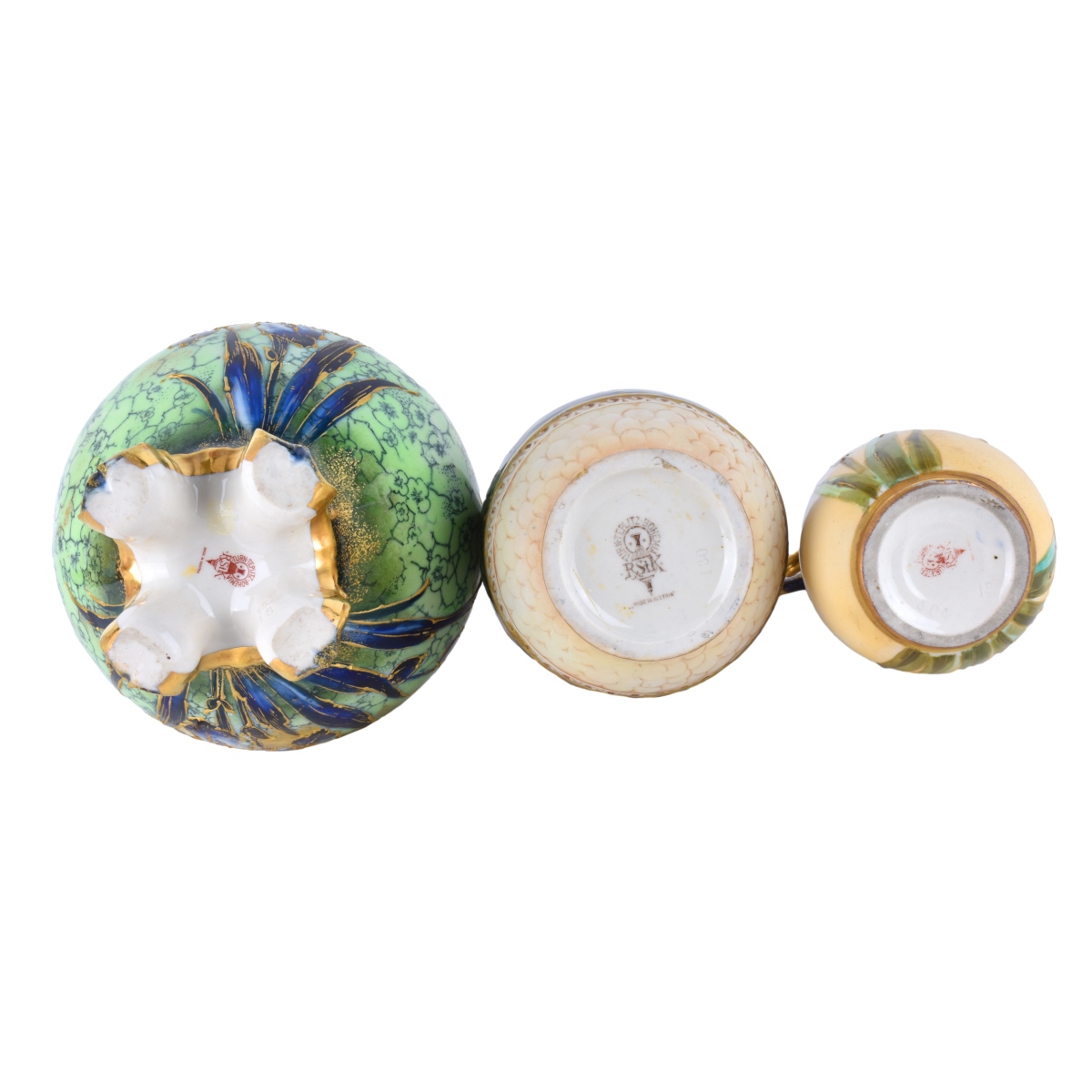 Three (3) Turn Teplitz Porcelains