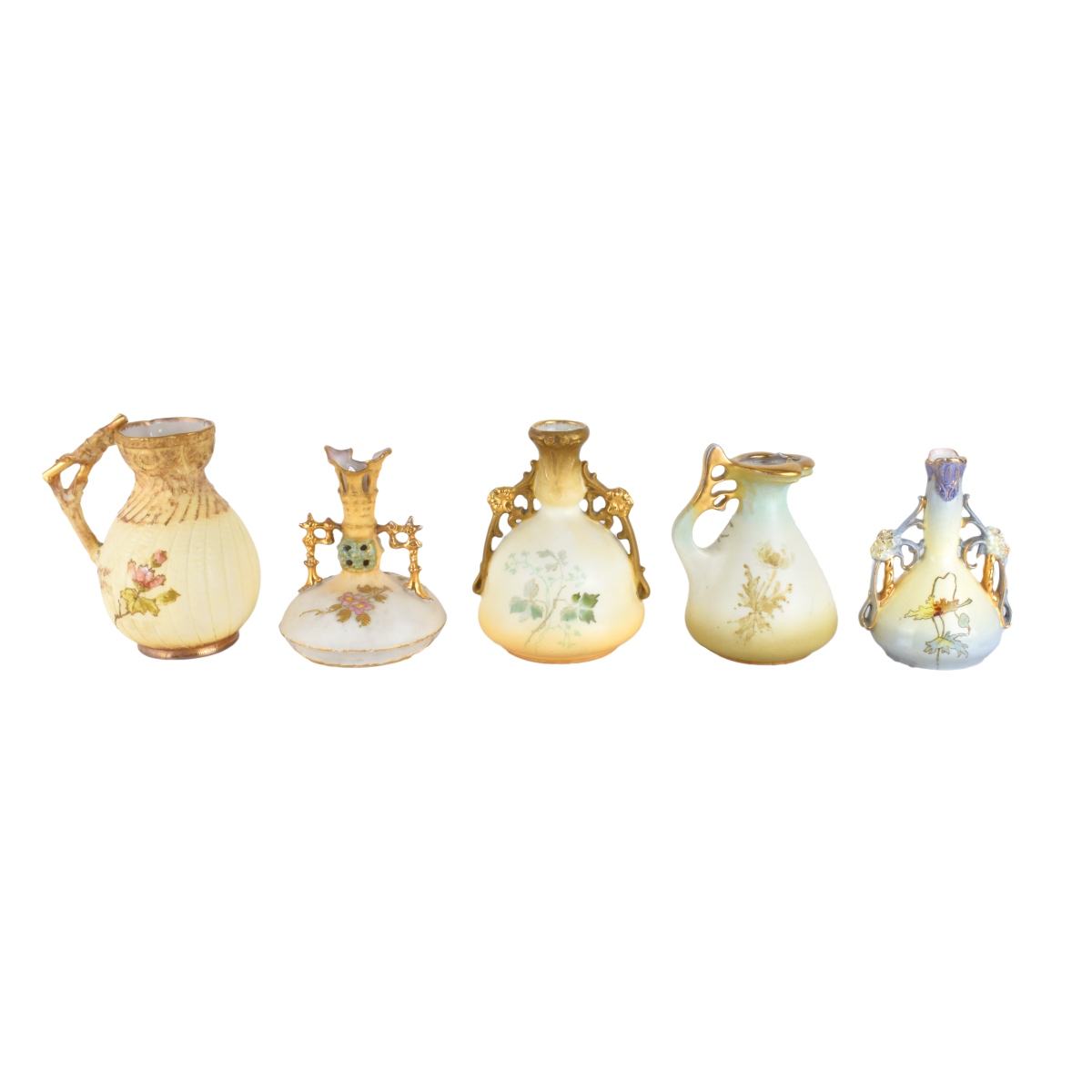 Five (5) Teplitz Porcelains