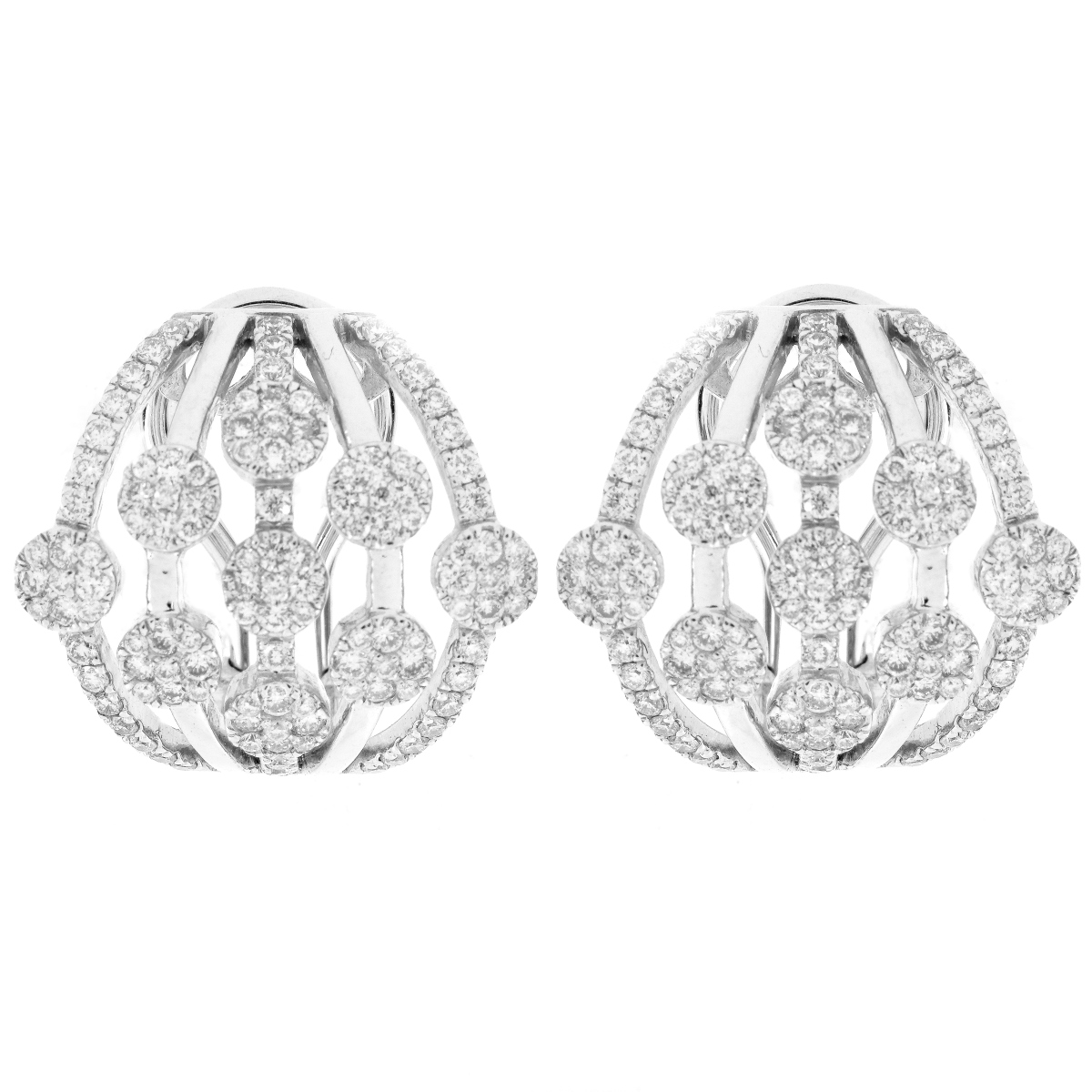 2.0ct Diamond and 14K Gold Earrings.