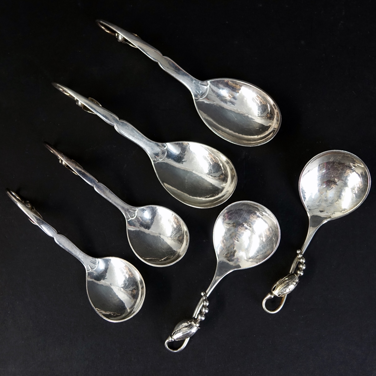 6 Georg Jensen Jam Spoons