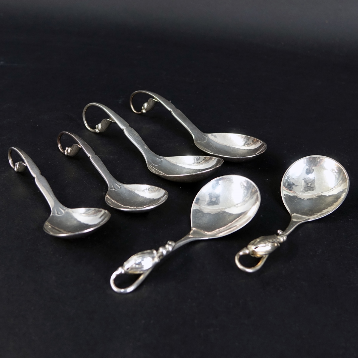 6 Georg Jensen Jam Spoons