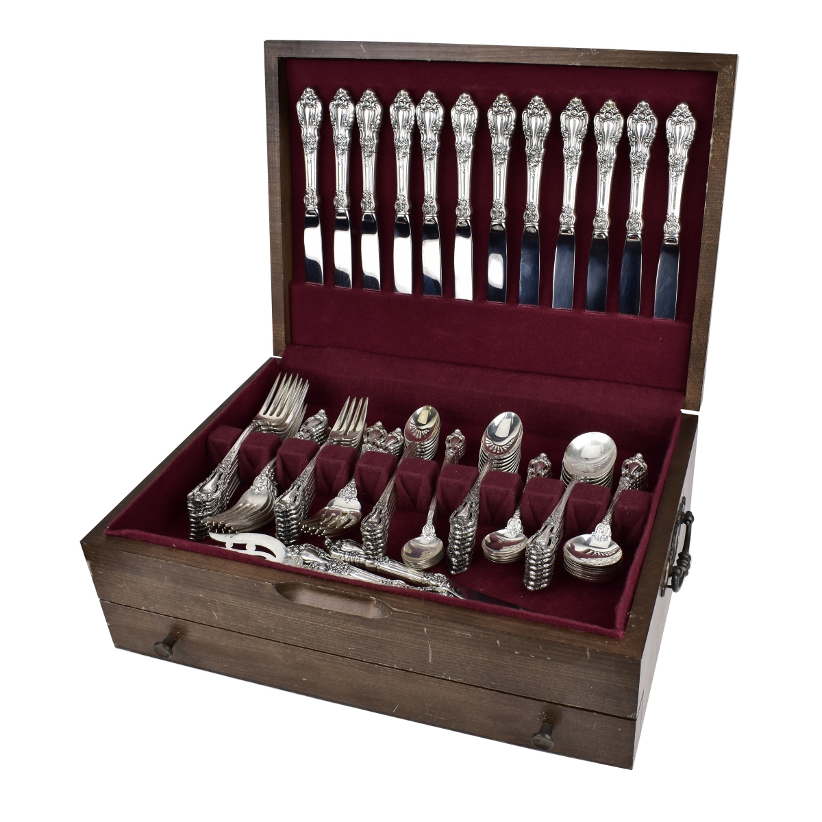 Eighty Eight (88) Piece Lunt "Eloquence" Sterling