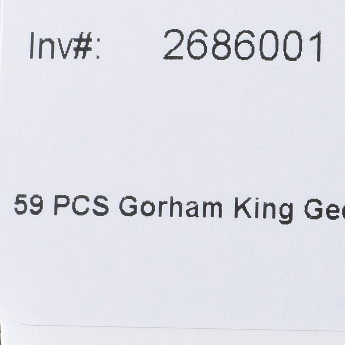 59 PCS Gorham King Edward Flatware