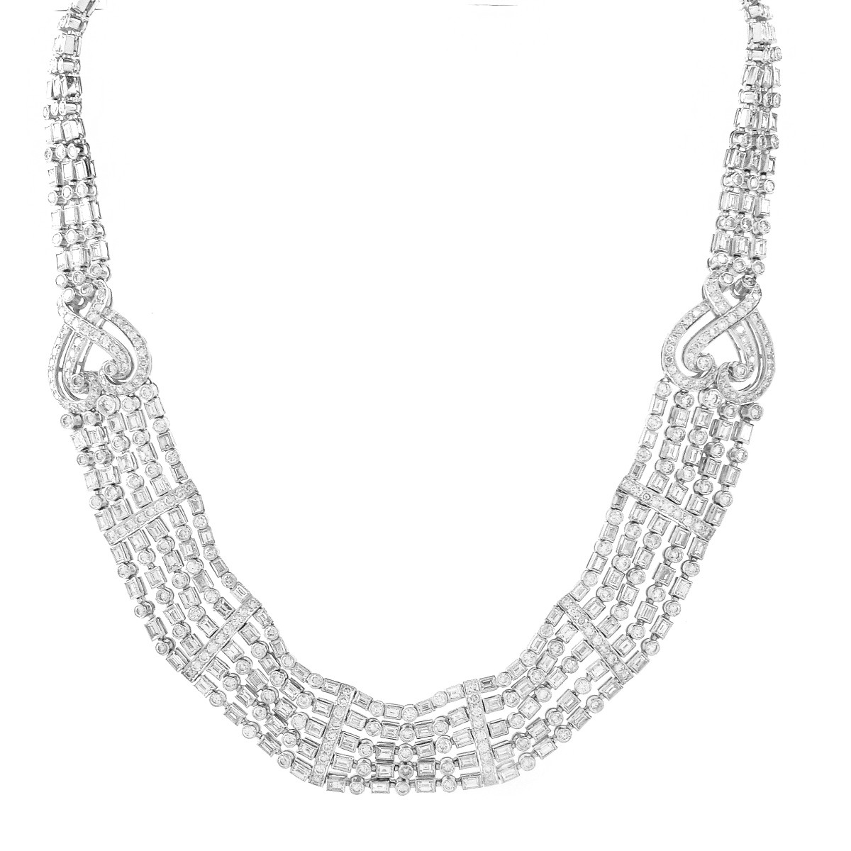 30.50ct Diamond and 18K Gold Necklace