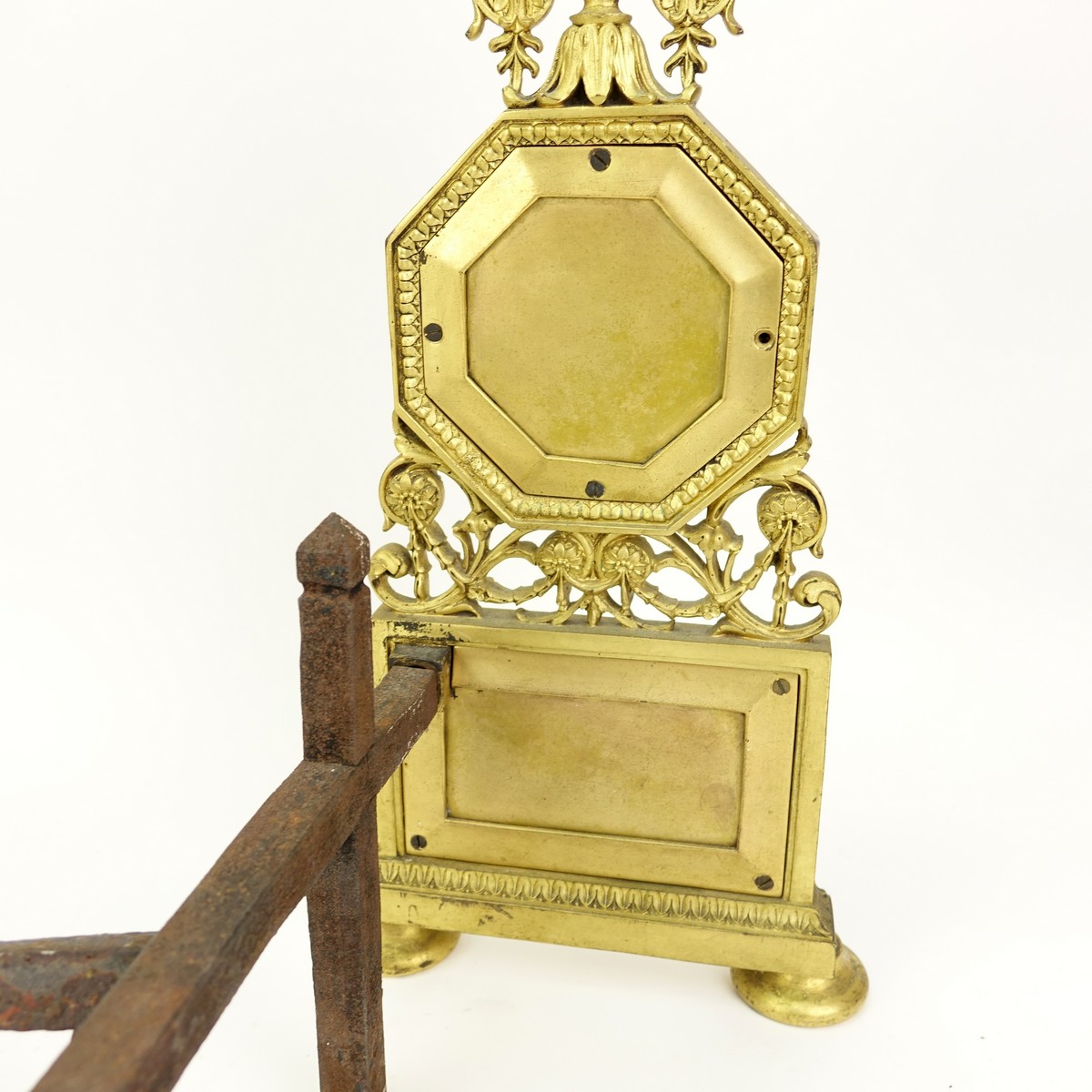 Gilt Bronze Andirons