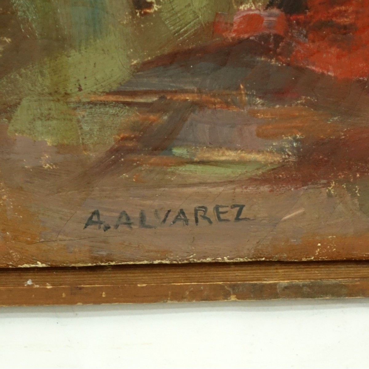 A. Alvarez (20th C.) Oil