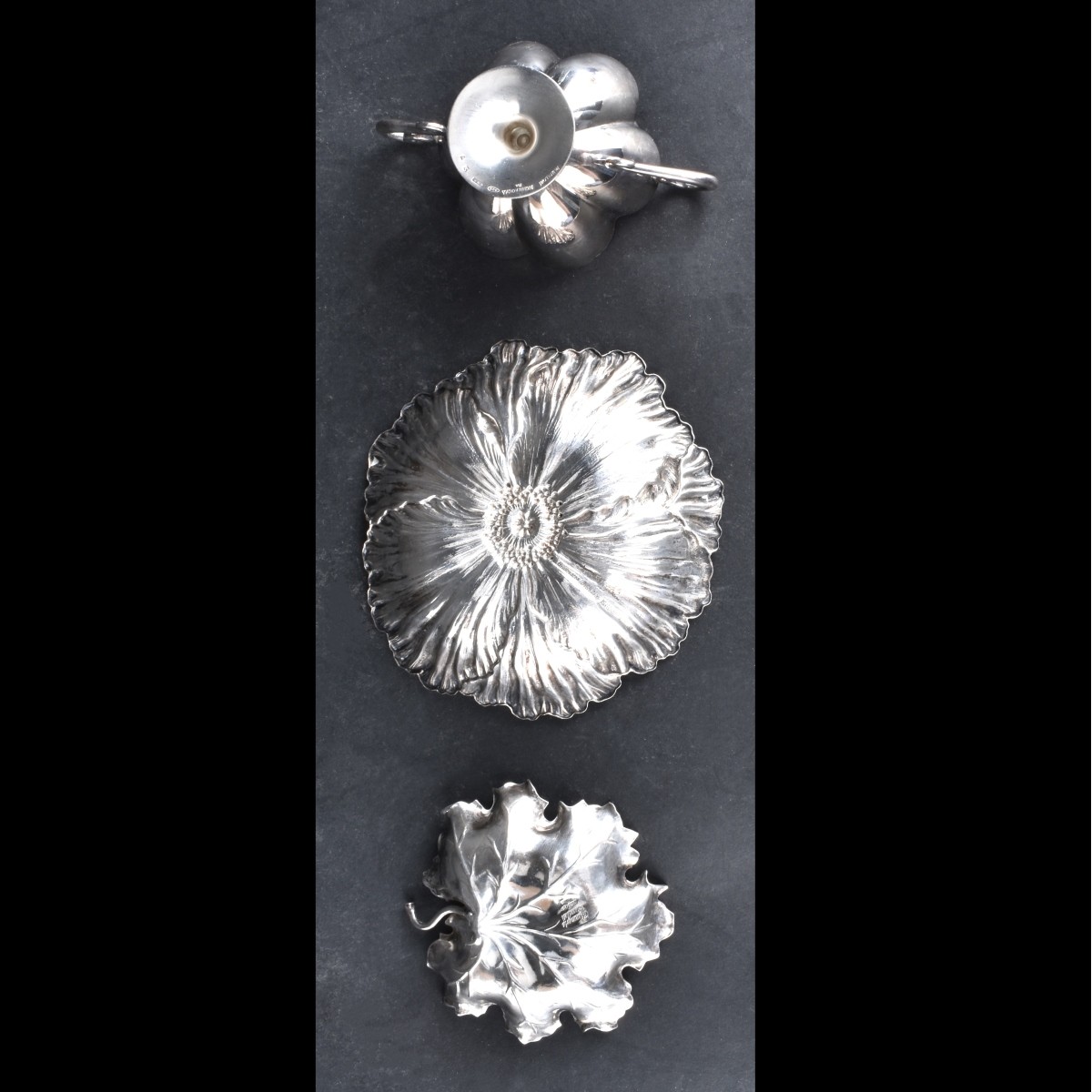 Three Italian Silver Miniature Bowls
