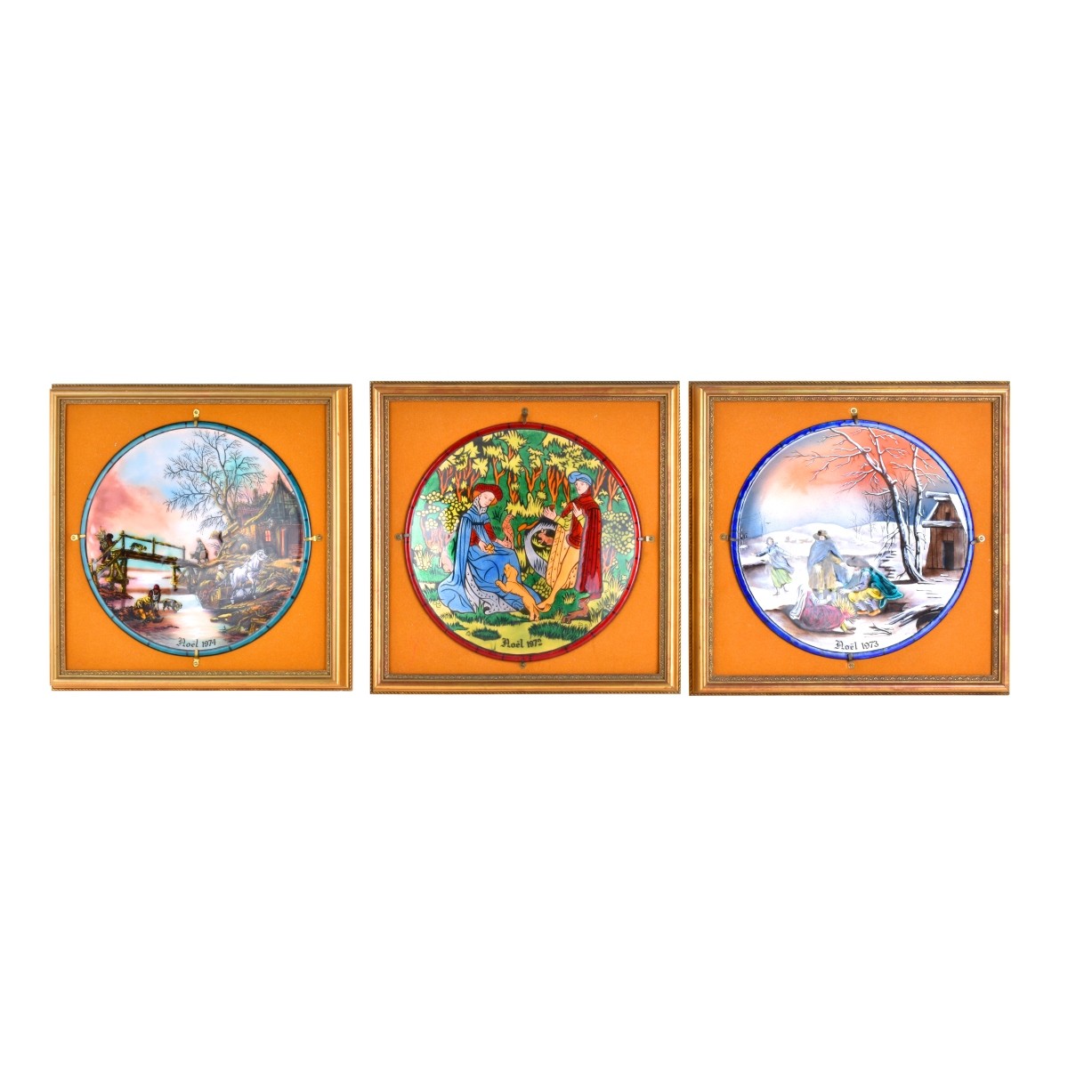 3 Jean Paul Loup Enamel Plaques