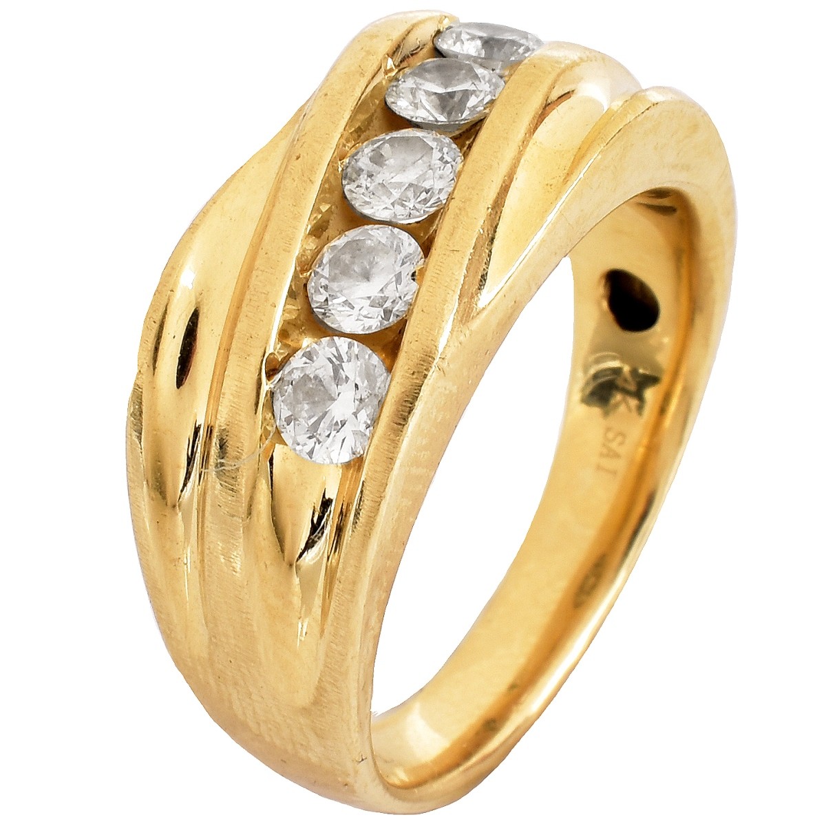 Man's 1.10ct Diamond and 14K Gold Ring