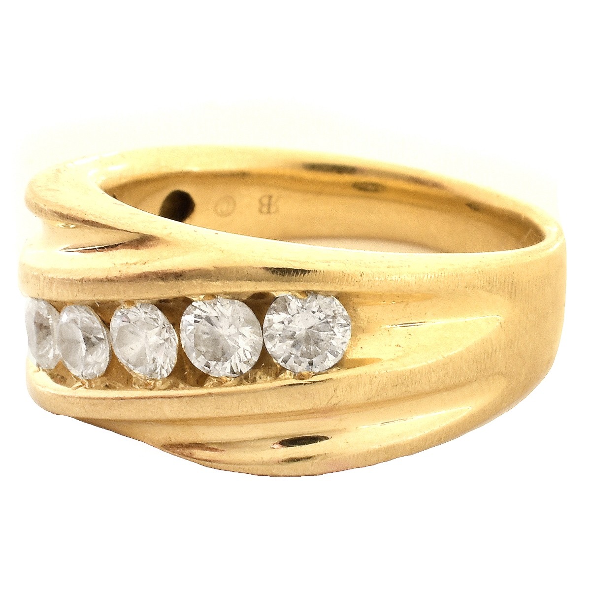 Man's 1.10ct Diamond and 14K Gold Ring