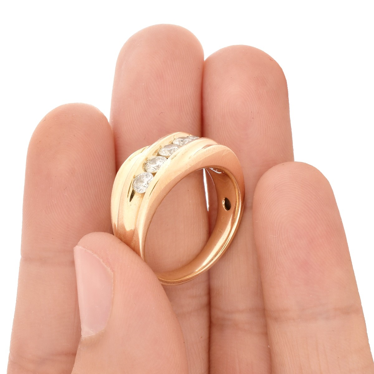 Man's 1.10ct Diamond and 14K Gold Ring