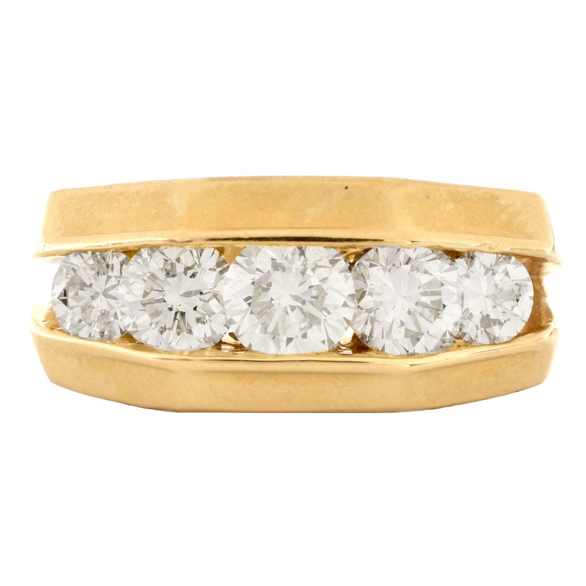 Man's 1.75ct Diamond and 14K Gold Ring