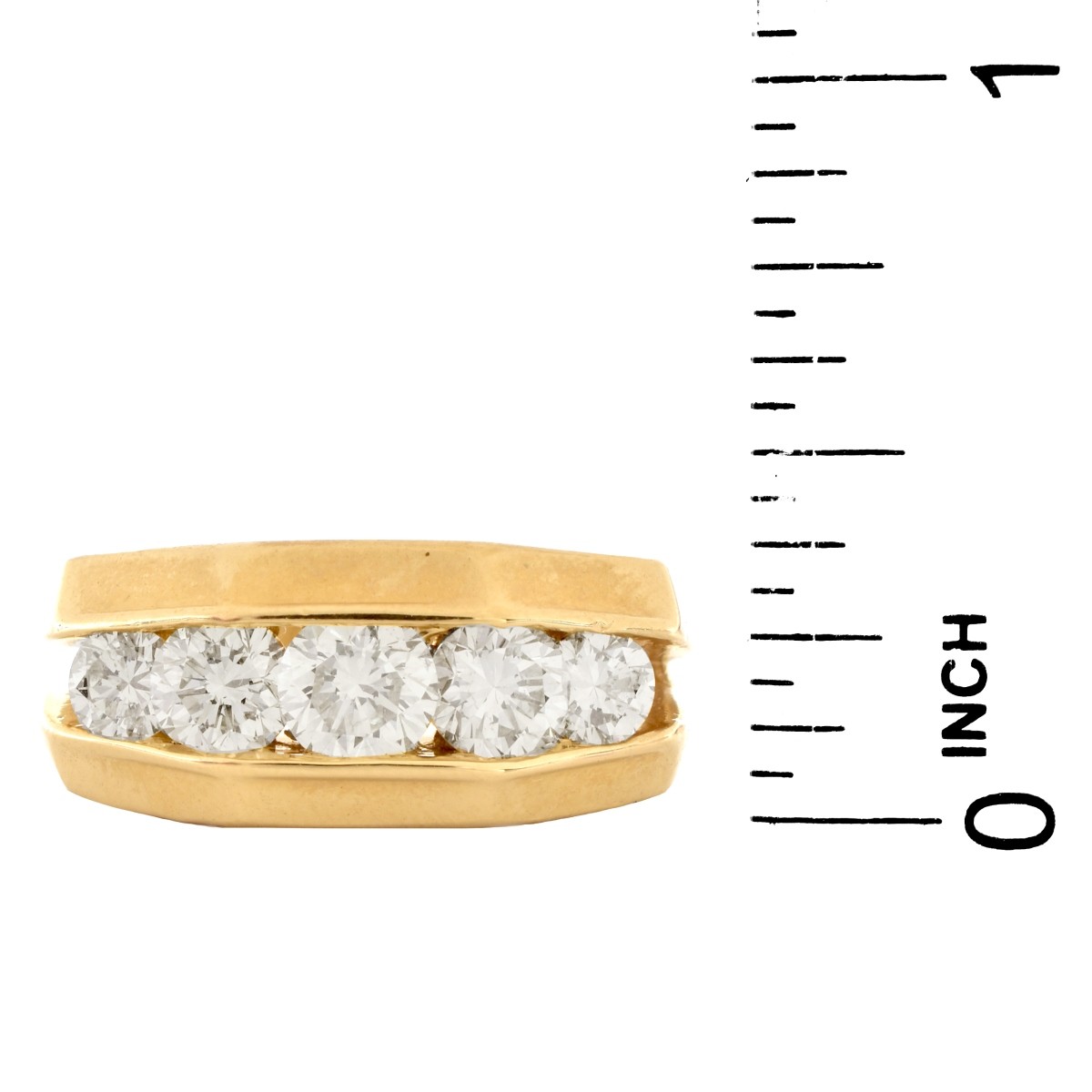 Man's 1.75ct Diamond and 14K Gold Ring