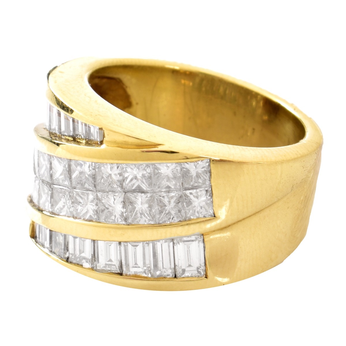 3.45ct TW Diamond and 18K Gold Ring