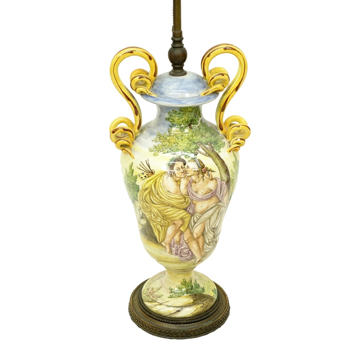 Majolica Lamp