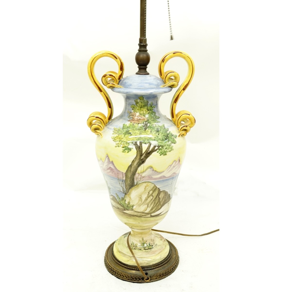 Majolica Lamp