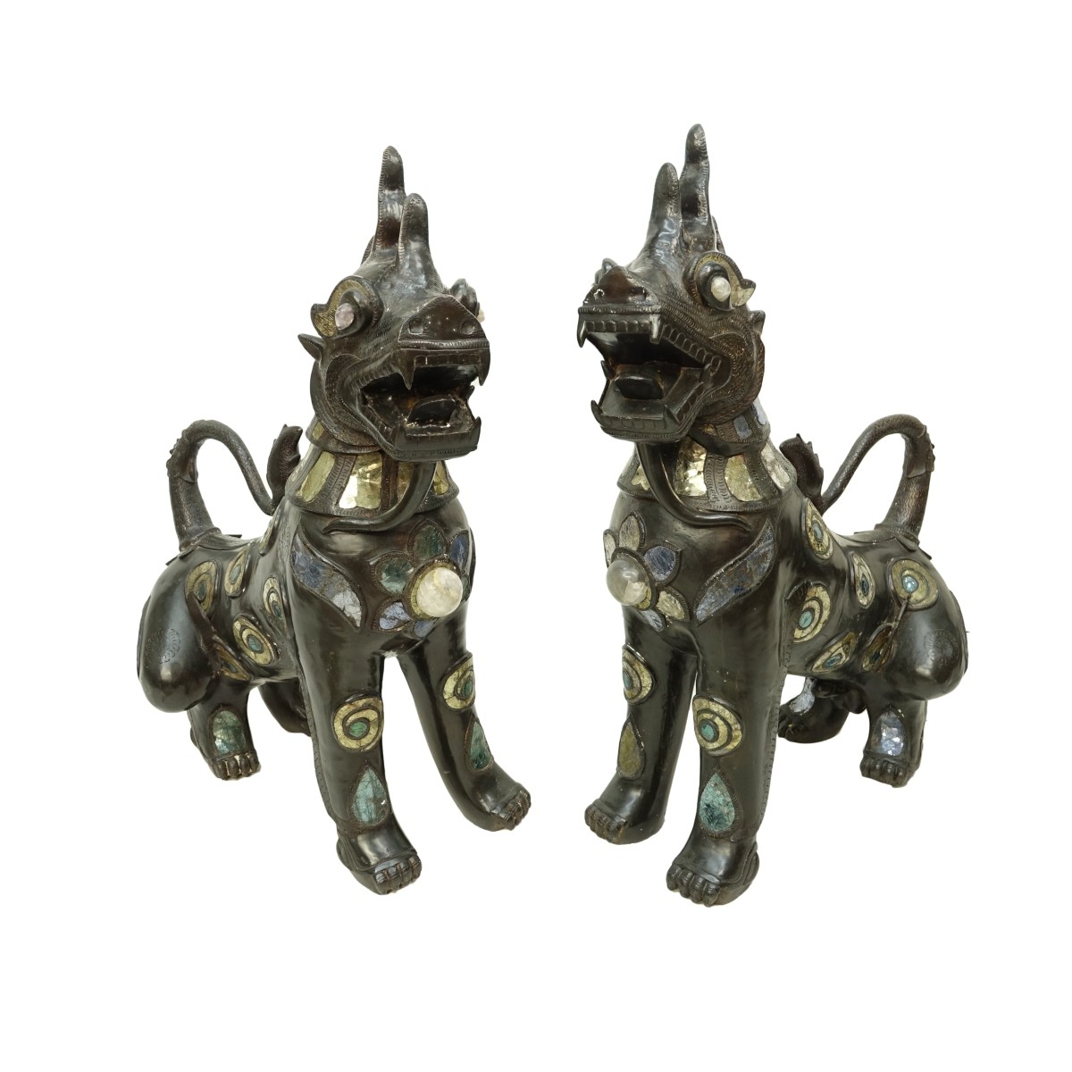 Pair Chinese Foo Dogs