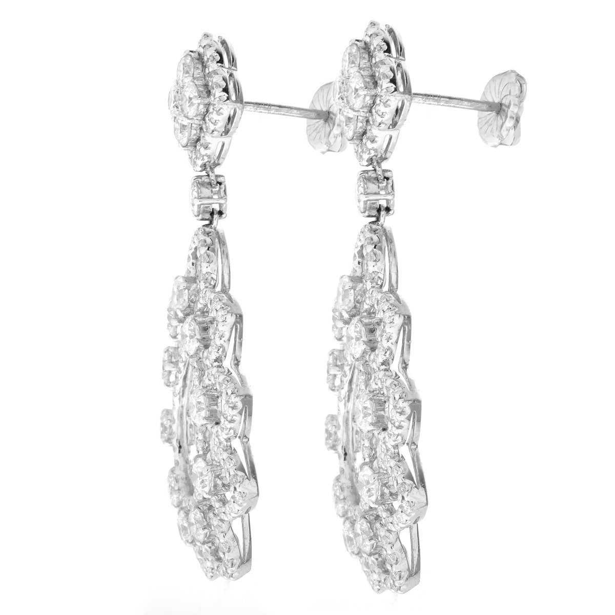 Diamond and 18K Gold Earrings