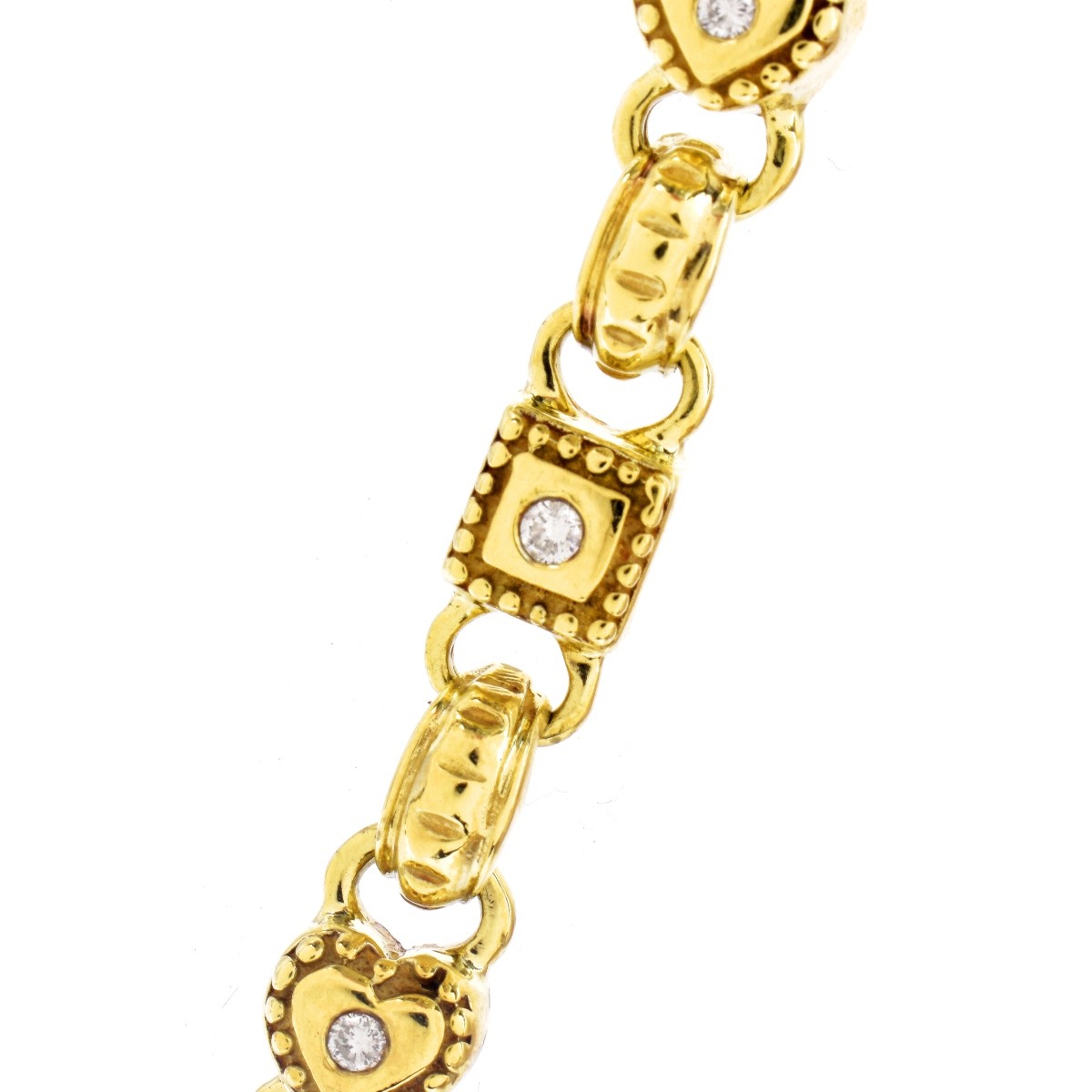 Vintage .75ct TW Diamond and 14K Gold Bracelet