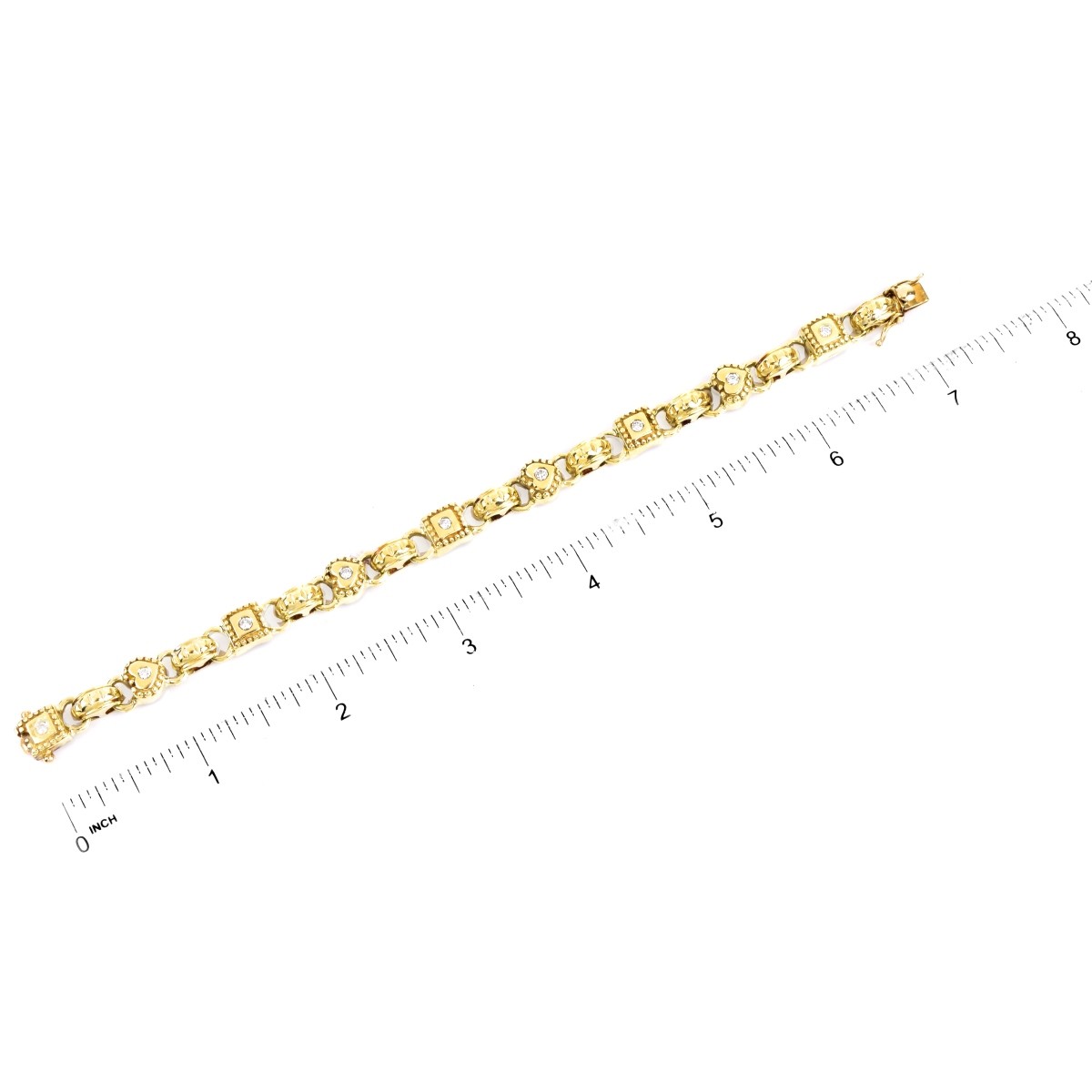 Vintage .75ct TW Diamond and 14K Gold Bracelet