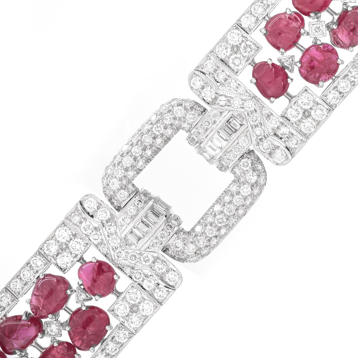 Ruby, Diamond and 18K Gold Bracelet