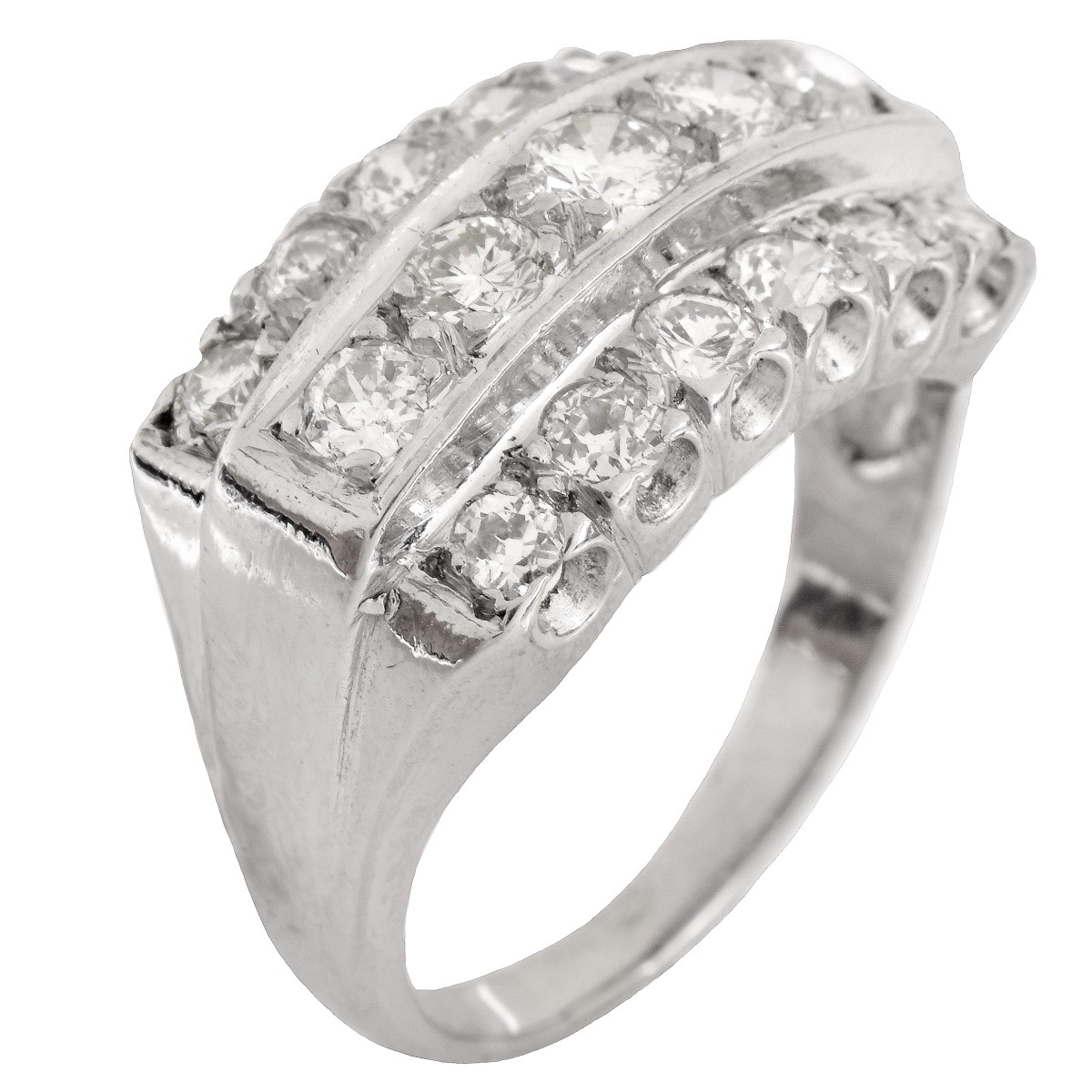 1.85ct Diamond and Platinum Ring