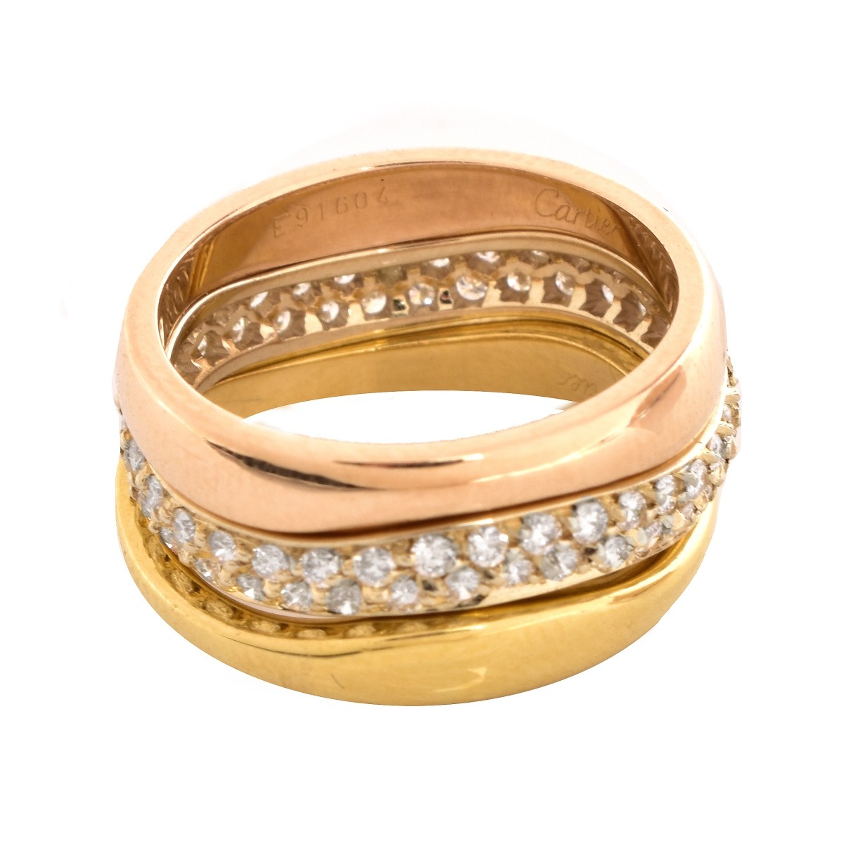 Cartier Diamond and 18K Gold Eternity Bands