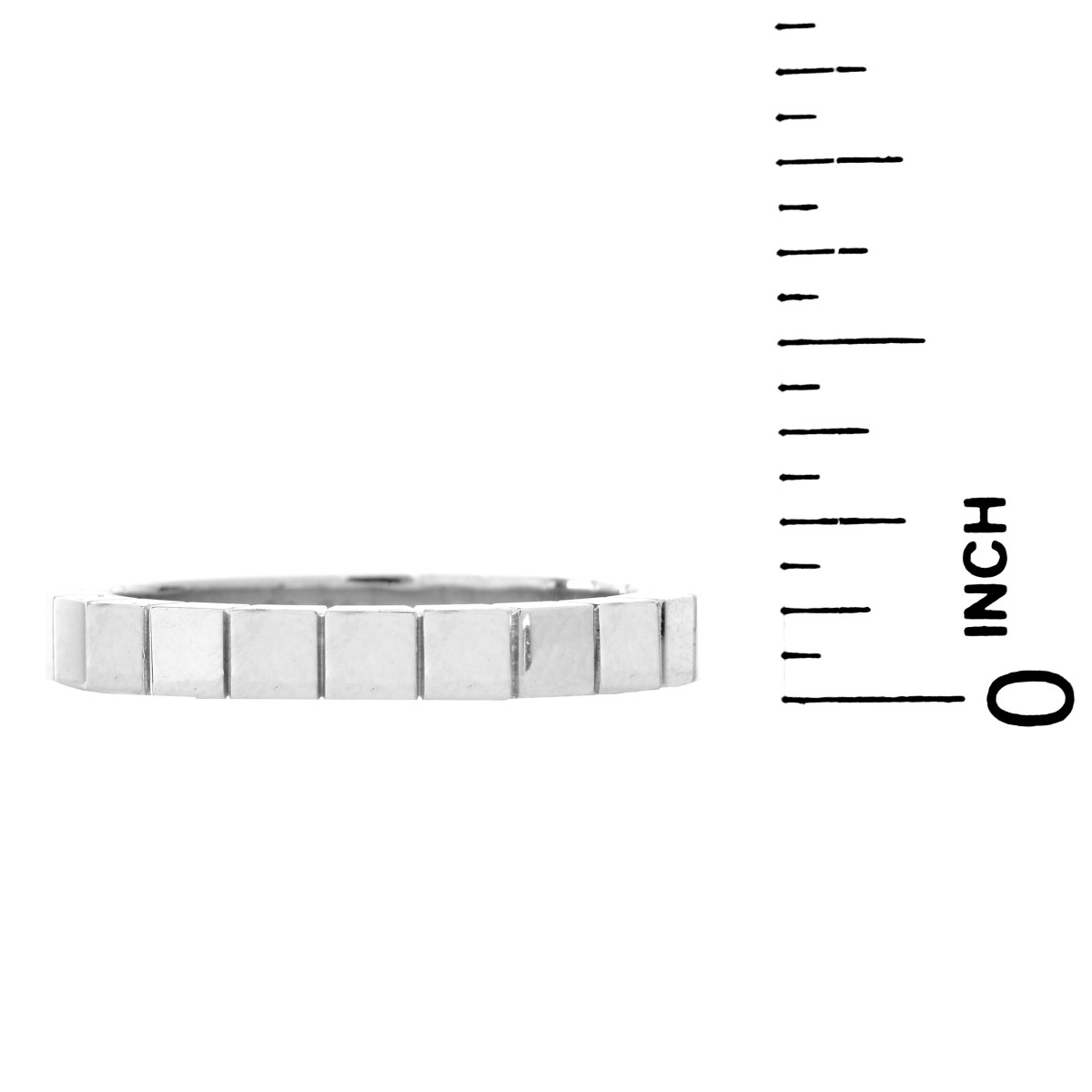 Cartier 18K White Gold Laniere Ring