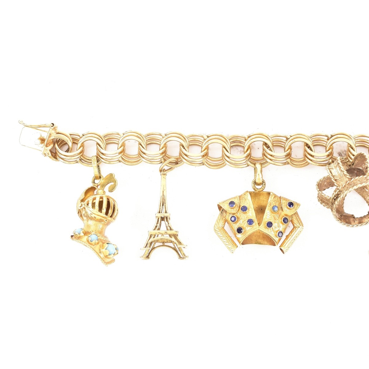 Vintage 14K Gold Charm Bracelet