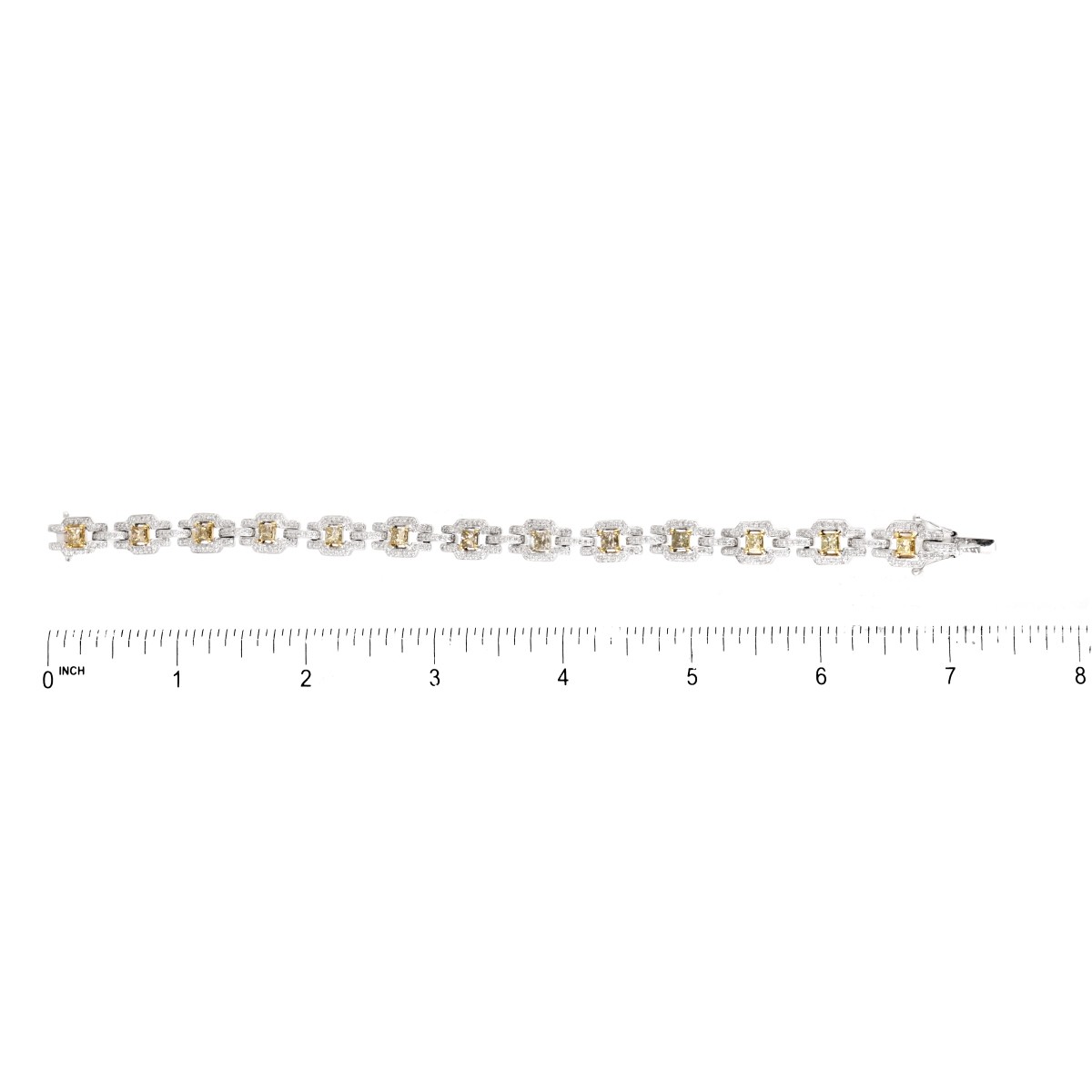 4.45ct TW Diamond and 18K Gold Bracelet