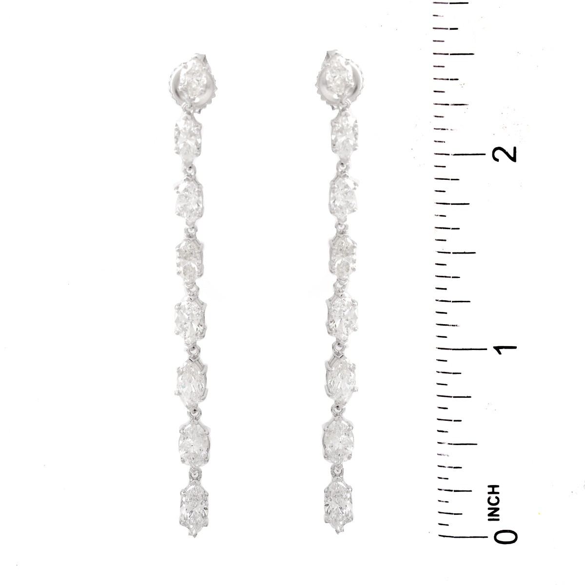 6.0ct Diamond and 14K Gold Earrings