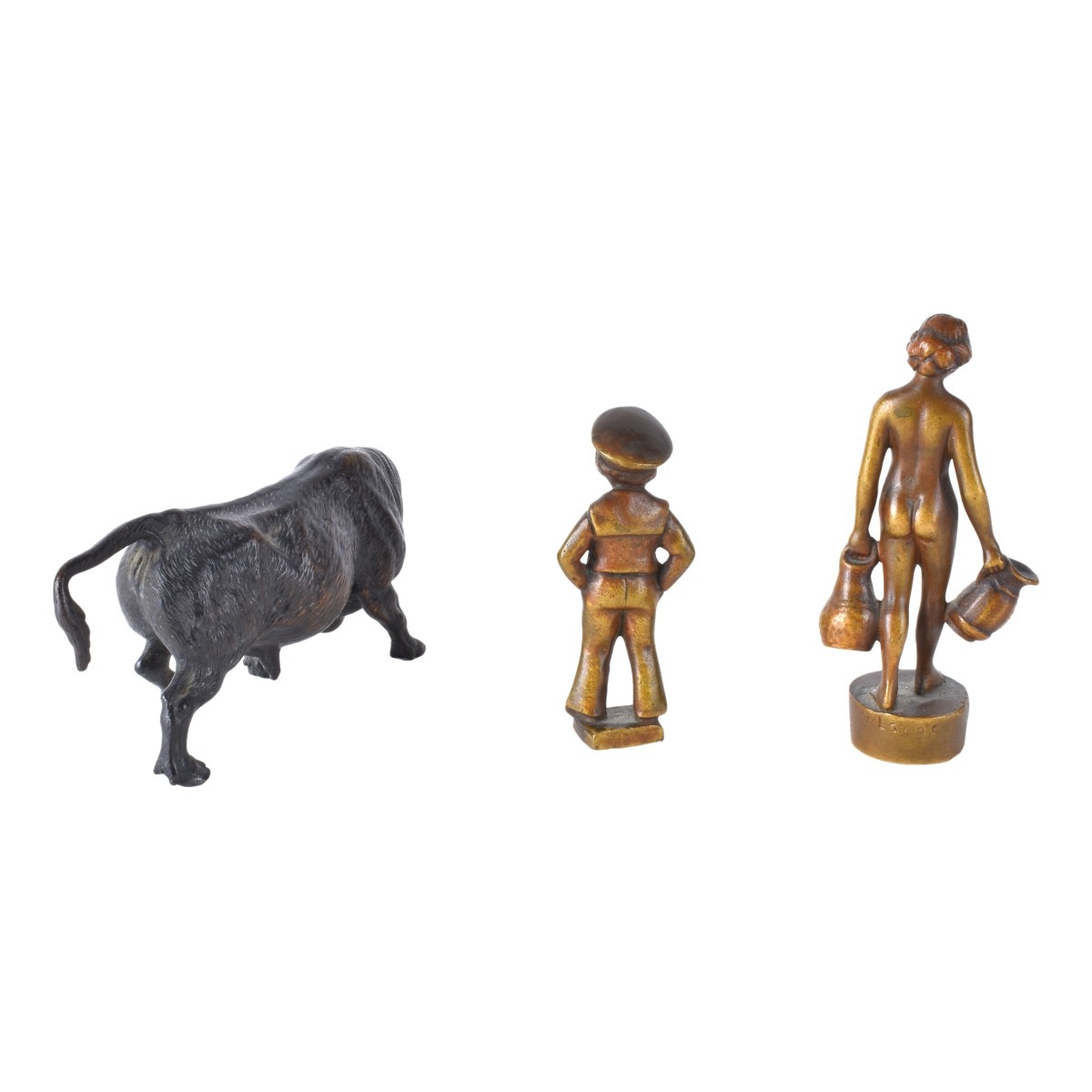 Three Bronze Sculptures