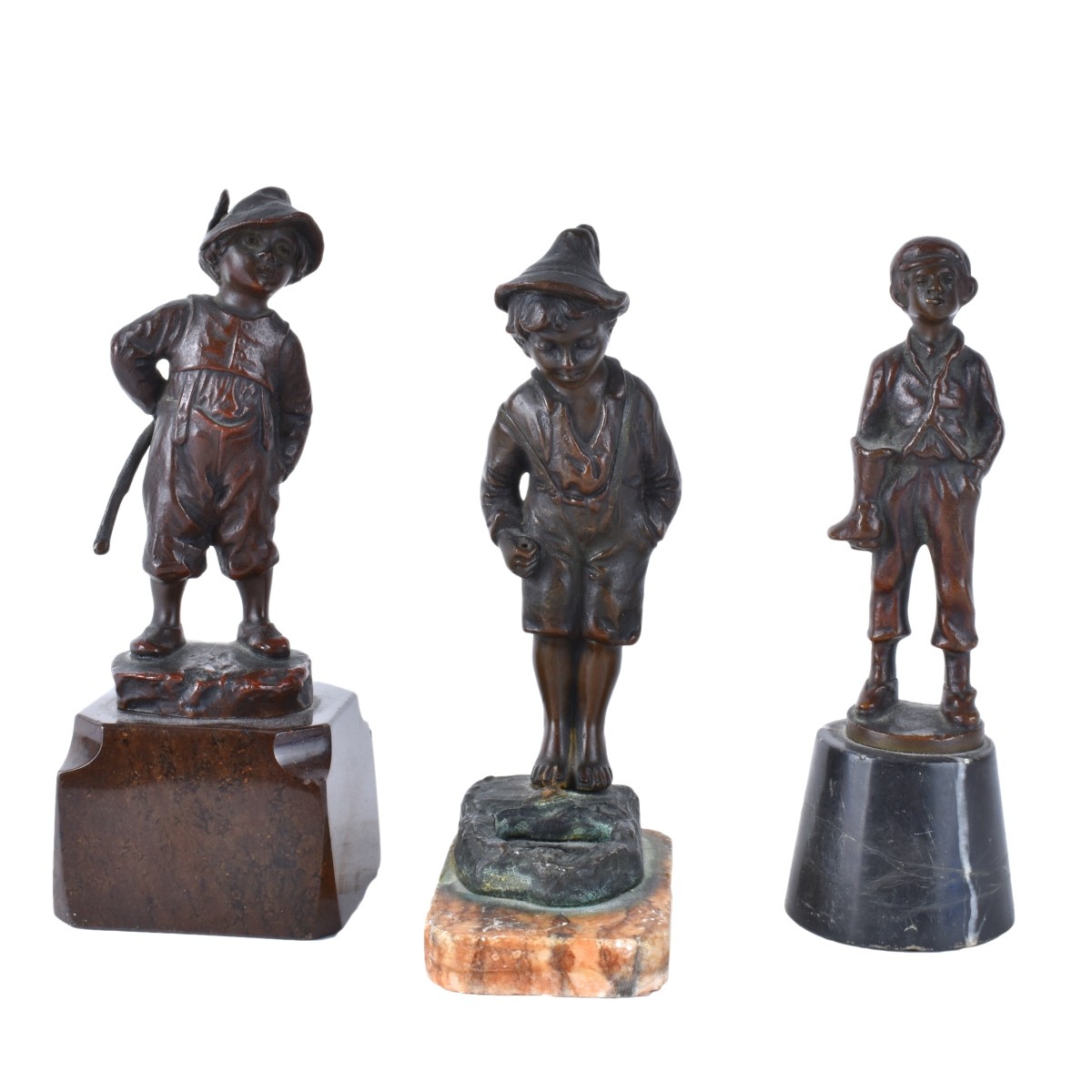 Three Bronze Sculptures