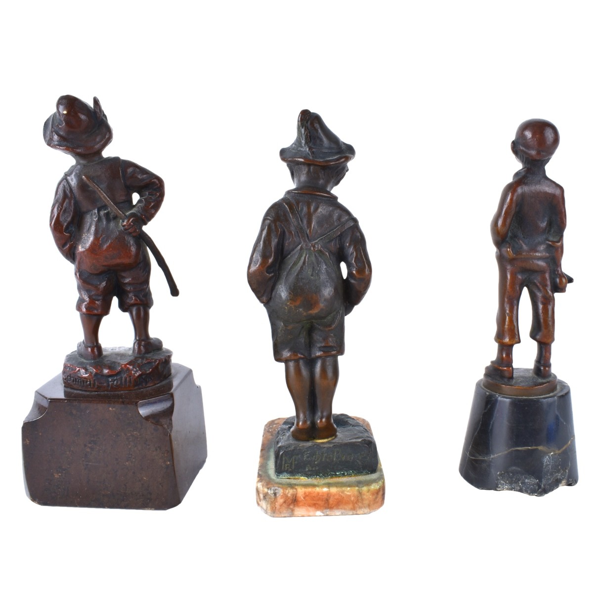 Three Bronze Sculptures