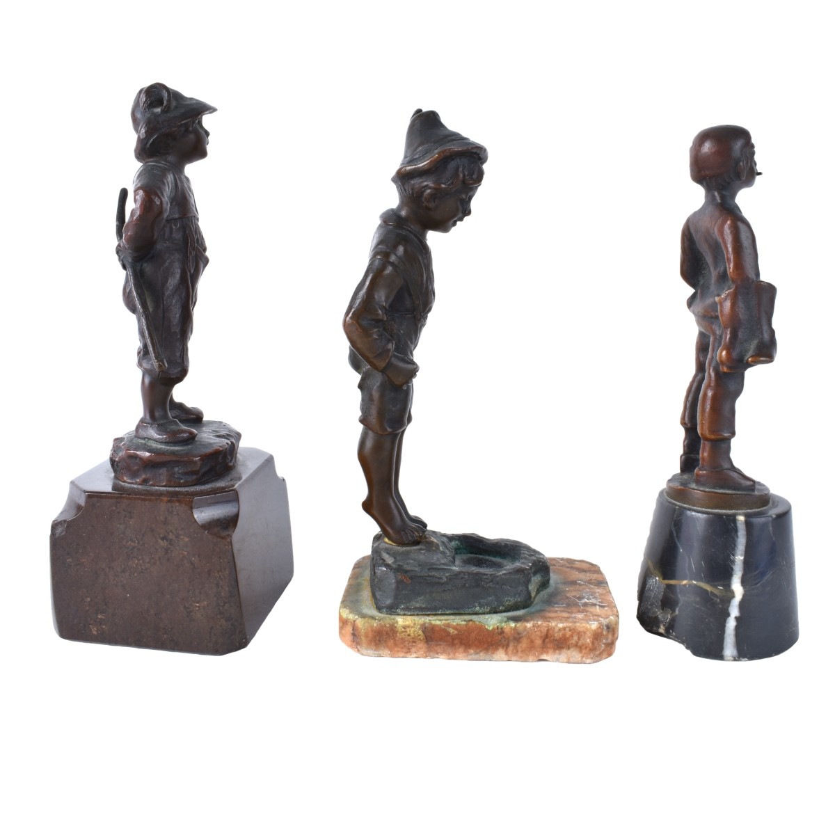 Three Bronze Sculptures