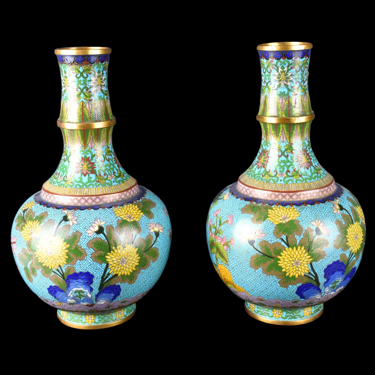 Chinese Cloisonne Vases