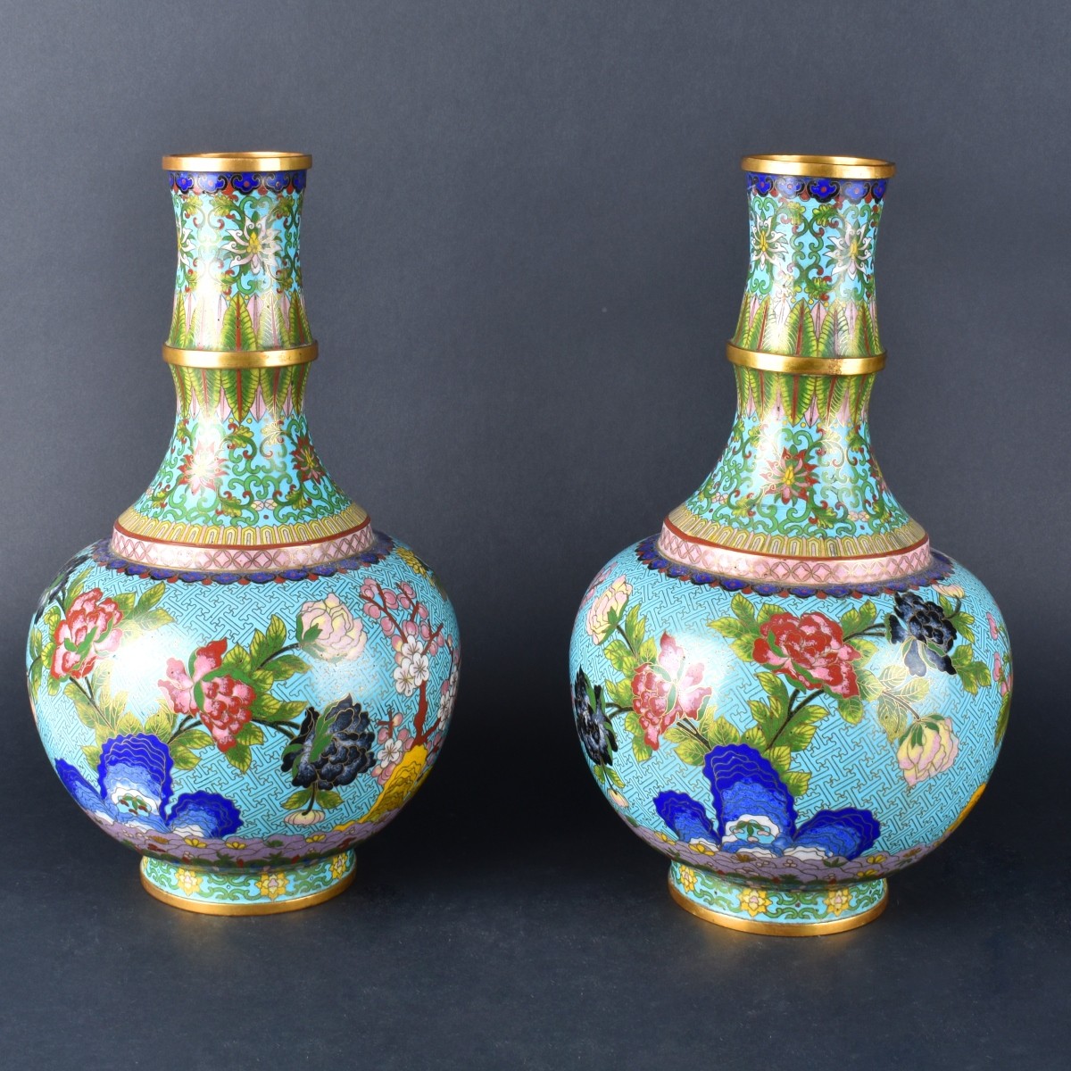 Chinese Cloisonne Vases