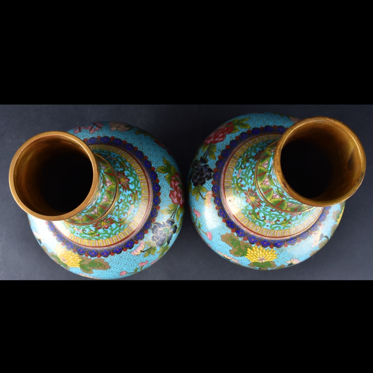 Chinese Cloisonne Vases