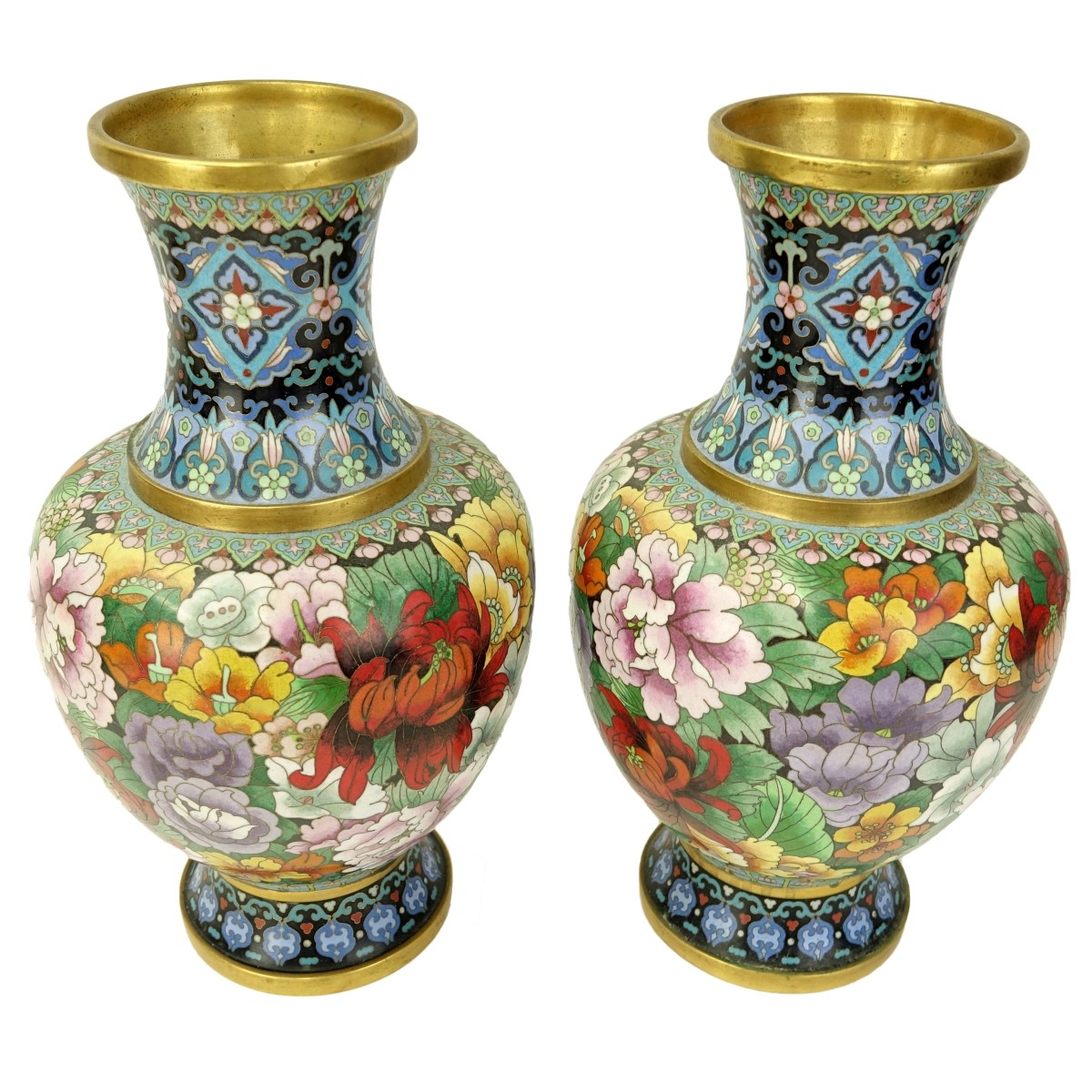 Chinese Cloisonne Vases