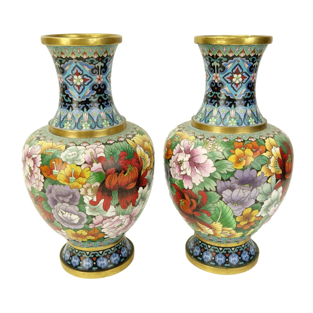 Chinese Cloisonne Vases