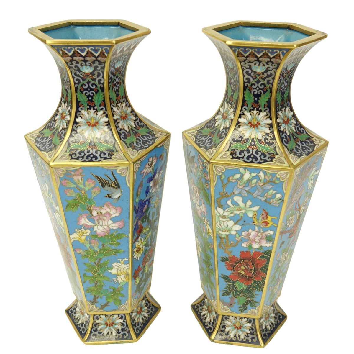 Chinese Cloisonne Vases